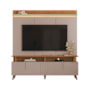 Estante Home Theater Petrópolis 1.8 Grigio Fosco/Canela para TV até 60” - Mobler
