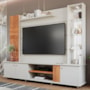 Estante Home Theater Riviera Off White/Cinamomo para TV até 60” - Permóbili