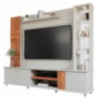 Estante Home Theater Riviera Off White/Cinamomo para TV até 60” - Permóbili