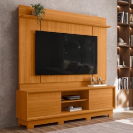 Estante Home Theater Siena Cinamomo para TV até 75” com Pés - Madetec