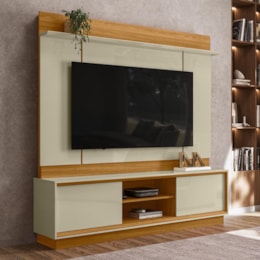 Estante Home Theater Siena Cumaru/Opala para TV até 75” - Madetec