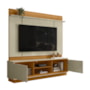Estante Home Theater Siena Cumaru/Opala para TV até 75” - Madetec