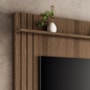 Estante Home Theater Trinus Castanho/Off White para TV até 70” - HB Móveis