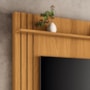 Estante Home Theater Trinus Cinamomo/Off White para TV até 70” - HB Móveis
