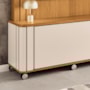 Estante Home Theater Trinus Cinamomo/Off White para TV até 70” - HB Móveis