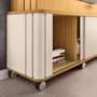 Estante Home Theater Trinus Cinamomo/Off White para TV até 70” - HB Móveis