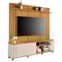 Estante Home Theater Trinus Cinamomo/Off White para TV até 70” - HB Móveis