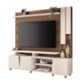 Estante Home Theater Virtus Castanho/Off White para TV até 70” – HB Móveis