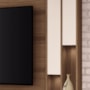 Estante Home Theater Virtus Castanho/Off White para TV até 70” – HB Móveis