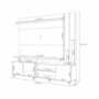 Estante Home Theater Virtus Castanho/Off White para TV até 70” – HB Móveis