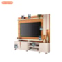 Estante Home Theater Virtus Cinamomo/Off White para TV até 70” – HB Móveis