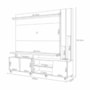 Estante Home Theater Virtus Cinamomo/Off White para TV até 70” – HB Móveis