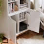 Estante Livreiro EJ Flow 2 Portas Branco – EJ Móveis