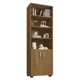 Estante Livreiro Office com 2 Portas Pequenas Freijó - PR Móveis Estante Livreiro Office com 2 Portas Pequenas Freijó - PR Móveis