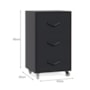 Gaveteiro 3 Gavetas Steel Preto – EJ Móveis