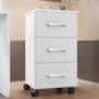Gaveteiro Pietra 3 Gavetas com Rodízios - Móveis Leão Branco Trama