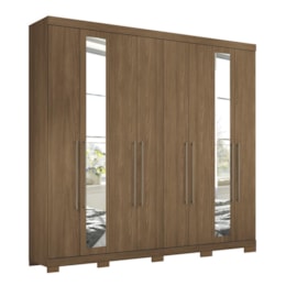 Guarda Roupa 8 Portas Casal Master Vip 8.4 Jatobá com Espelho e Pés - Santos Andirá Guarda Roupa 8 Portas Casal Master Vip 8.4 Jatobá com Espelho e Pés - Santos Andirá