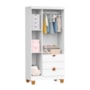 Guarda Roupa Apolo 3 Portas e 3 Gavetas Branco Fosco - Reller Móveis