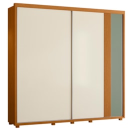 Guarda Roupa Casal Acácia 2 Portas Deslizantes Flex Cinamomo/Off White/Sálvia - Móveis Albatroz Guarda Roupa Casal Acácia 2 Portas Deslizantes Flex Cinamomo/Off White/Sálvia - Móveis Albatroz