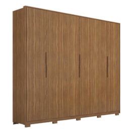 Guarda Roupa Casal Atrice 6 Portas Amêndola Touch com Pés - Demartêz Guarda Roupa Casal Atrice 6 Portas Amêndola Touch com Pés - Demartêz