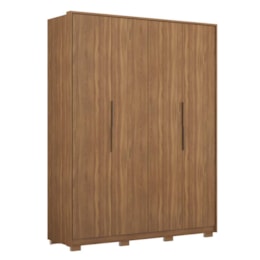Guarda Roupa Casal Attore 4 Portas Amêndola com Pés - Demartêz Guarda Roupa Casal Attore 4 Portas Amêndola com Pés - Demartêz