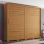 Guarda Roupa Casal Cayman 2 Portas Deslizantes Cinamomo - Henn