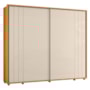 Guarda Roupa Casal Dalí Ripado 2 Portas Deslizantes Cinamomo/Off White - Madetec