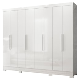 Guarda Roupa Casal Diplomata 8 Portas Branco - Moval Guarda Roupa Casal Diplomata 8 Portas Branco - Moval