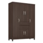 Guarda Roupa Casal Ecom II  6 Portas e 2 Gavetas Café Touch - Demóbile