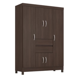 Guarda Roupa Casal Ecom II  6 Portas e 2 Gavetas Café Touch - Demóbile Guarda Roupa Casal Ecom II  6 Portas e 2 Gavetas Café Touch - Demóbile