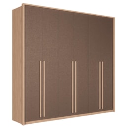 Guarda Roupa Casal Genova 6 Portas Wood/Terracota - Santos Andirá Guarda Roupa Casal Genova 6 Portas Wood/Terracota - Santos Andirá