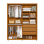 Guarda Roupa Casal Greco 4 Portas Cinamomo - Madetec