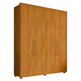 Guarda Roupa Casal Greco 4 Portas Cinamomo - Madetec