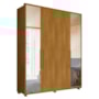 Guarda Roupa Casal Greco 4 Portas Cumaru com Espelho - Madetec