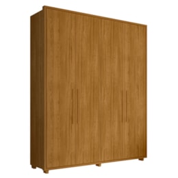 Guarda Roupa Casal Greco 4 Portas Cumaru - Madetec