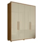 Guarda Roupa Casal Greco 4 Portas Cumaru/Opala - Madetec 