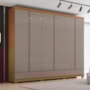 Guarda Roupa Casal Imperial 6 Portas 9 Gavetas Cinamomo/Avelã - Henn