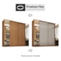 Guarda Roupa Casal Laredo 4 Portas Flex Amêndola Touch/Nude Prime TX com Espelho - Demartêz