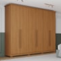 Guarda Roupa Casal Leblon 6 Portas 6 Gavetas Cinamomo - Móveis Henn
