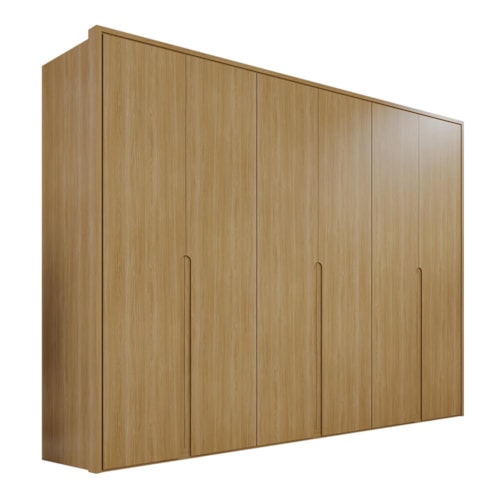 Guarda Roupa Casal Lizz 6 Portas 6 Gavetas Flex Hannover - Casa D