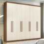 Guarda Roupa Casal Master New 8.4 8 Portas Jatobá/Areia - Santos Andirá