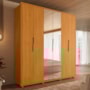 Guarda Roupa Casal Matisse 6 Portas Cinamomo com Espelho - Madetec
