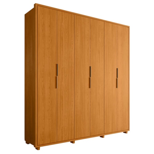Guarda Roupa Casal Matisse 6 Portas Cinamomo - Madetec