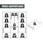 Guarda Roupa Casal Matisse 6 Portas Cinamomo/Off White com Espelho - Madetec