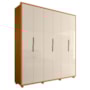 Guarda Roupa Casal Matisse 6 Portas Cinamomo/Off White - Madetec