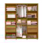 Guarda Roupa Casal Matisse 6 Portas Cumaru com Espelho - Madetec