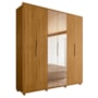 Guarda Roupa Casal Matisse 6 Portas Cumaru com Espelho - Madetec