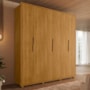 Guarda Roupa Casal Matisse 6 Portas Cumaru - Madetec