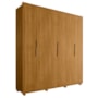 Guarda Roupa Casal Matisse 6 Portas Cumaru - Madetec
