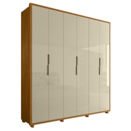 Guarda Roupa Casal Matisse 6 Portas Cumaru/Opala - Madetec